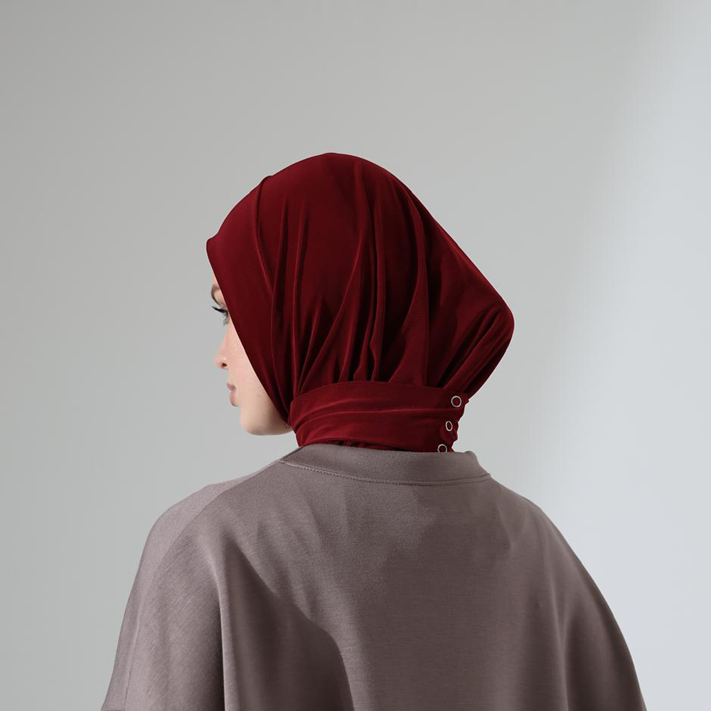 Instant Hijab Burgundy