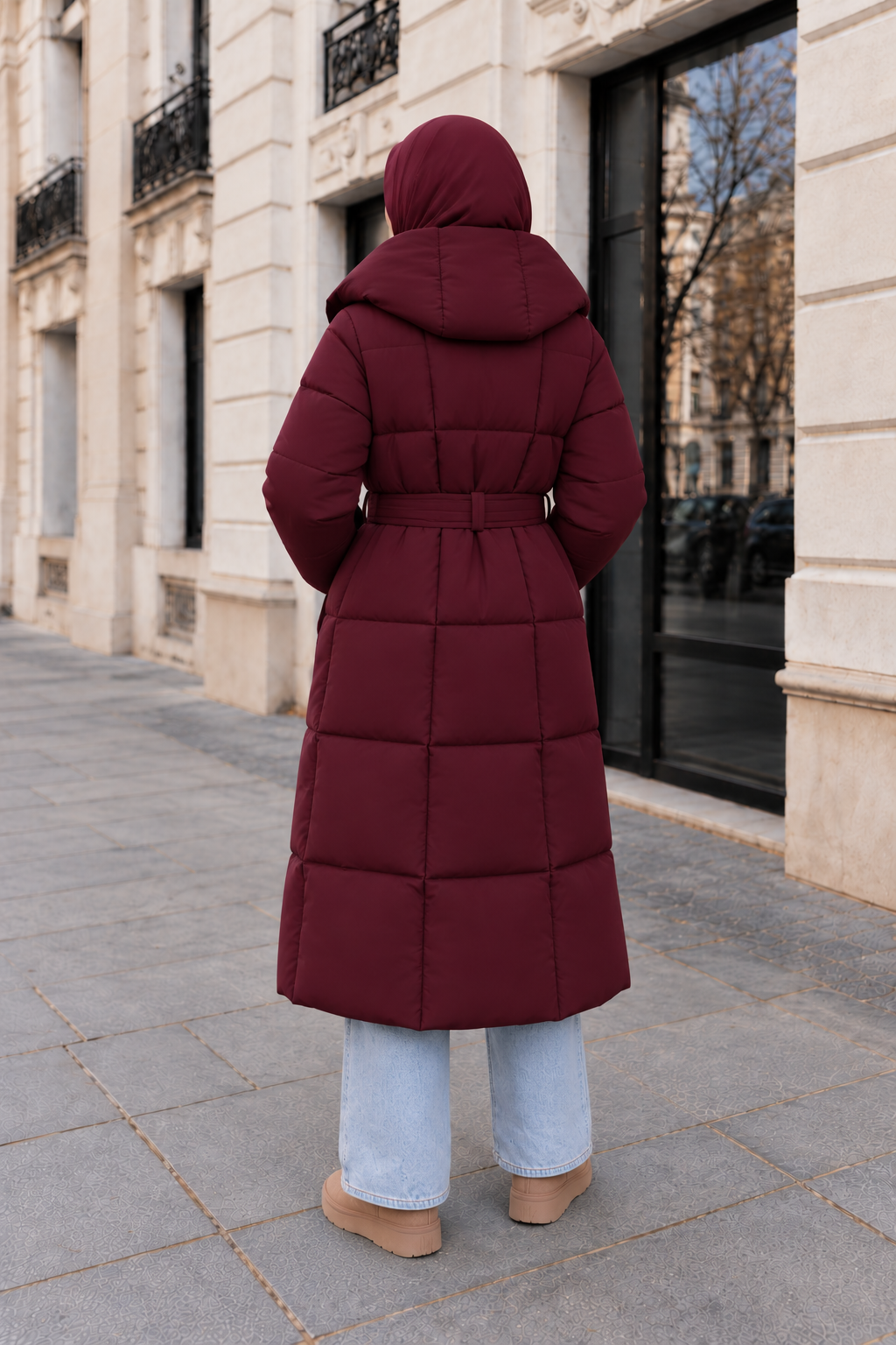 Lange Puffer Winterjas – Elegant & Warm